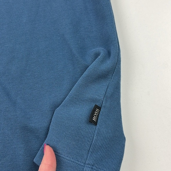 Boss Hugo Boss Men's Long  Sleeve Mock Neck ¼ Zipper Sweater - Picture 9 of 14